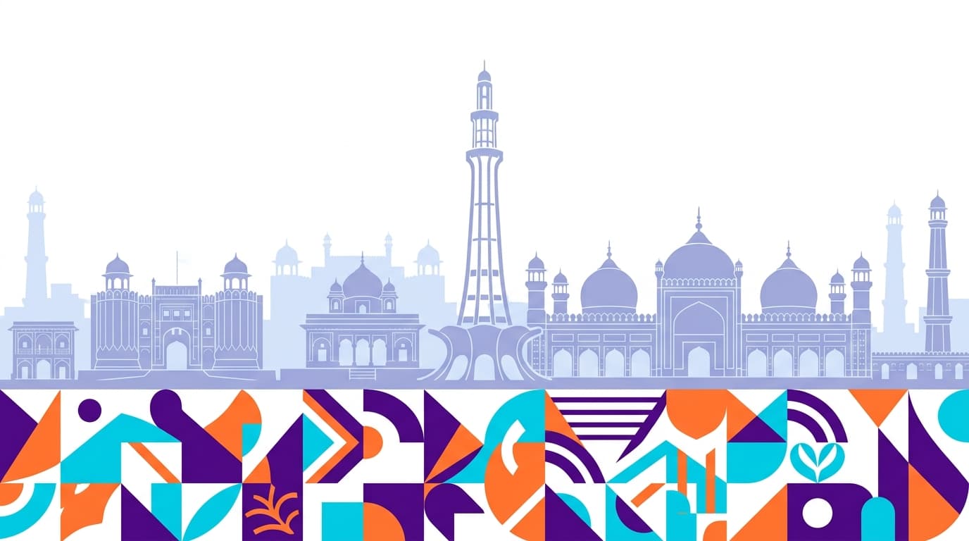 Lahore Landmarks & PMI Geometric Art